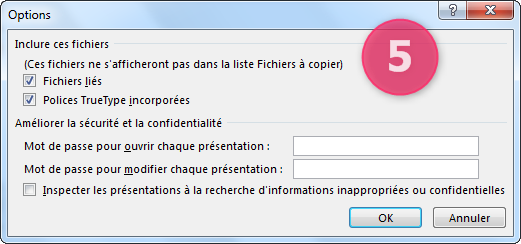 Imprimer dans Powerpoint